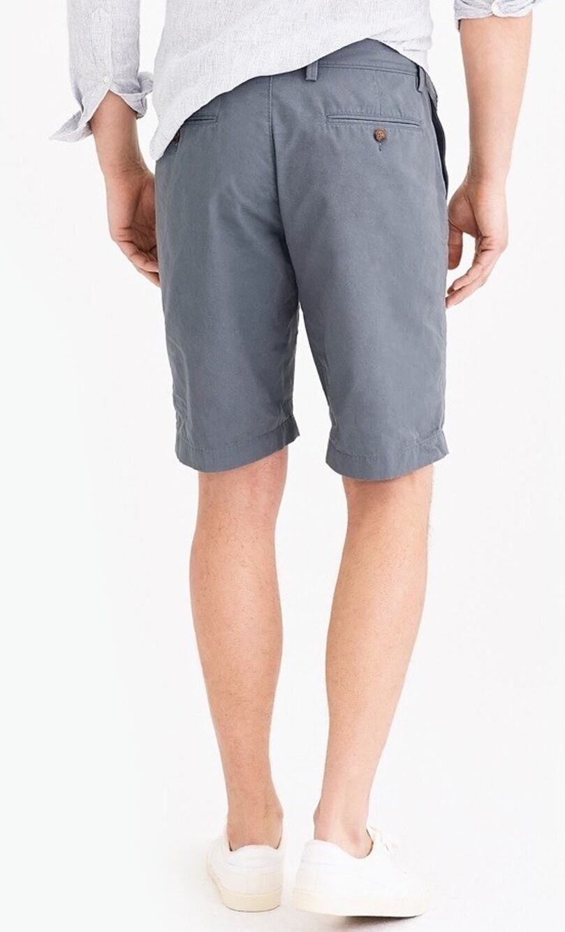 J.Crew Men's Rivington 29W Gray Chino Shorts 10 inch Inseam Golf/Walking